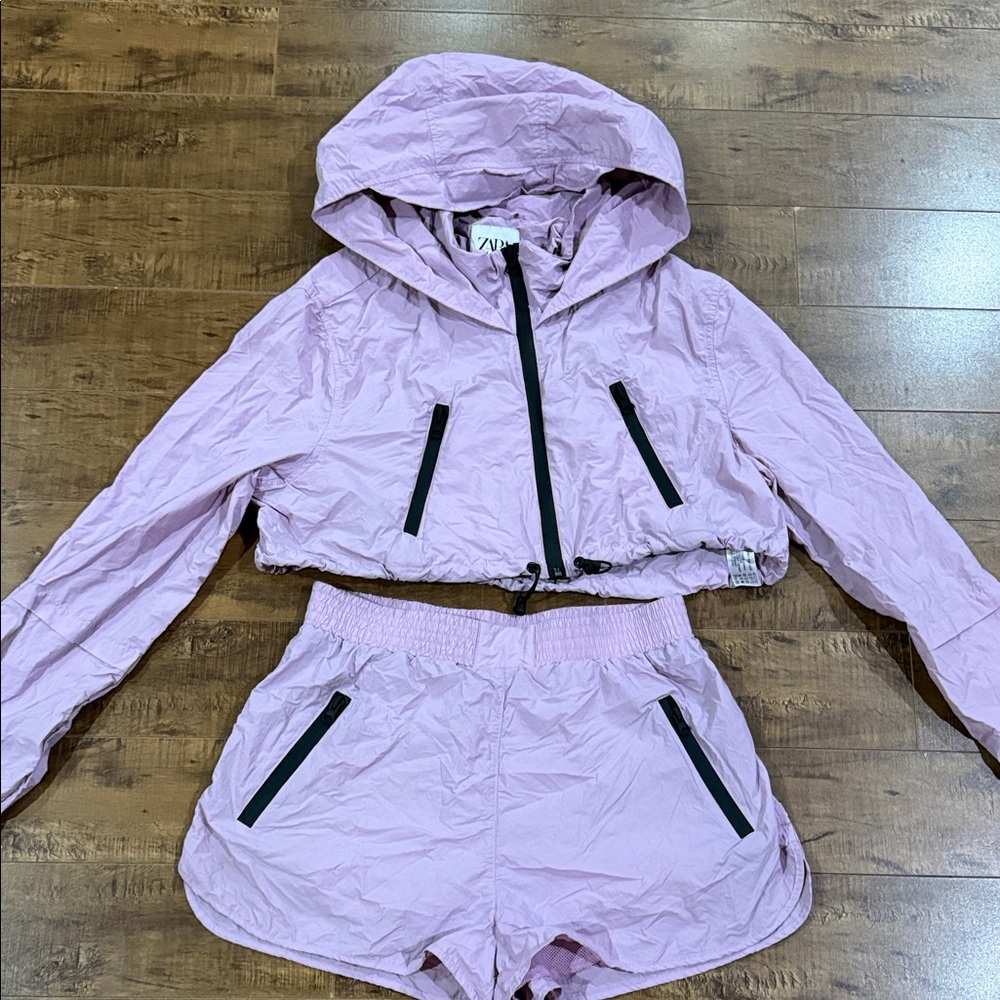 Zara Hooded Jacket and Shorts Set